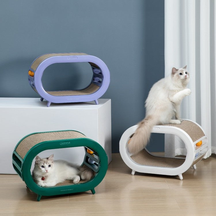 Discover the Chamfer Design Pet Scratch Board Nest Villa Toy