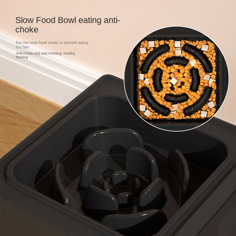 Adjustable Stainless Elevated Pet Feeding Bowl Stand