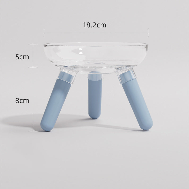 Anti Knock Transparent Pet Feeding And Water Bowl