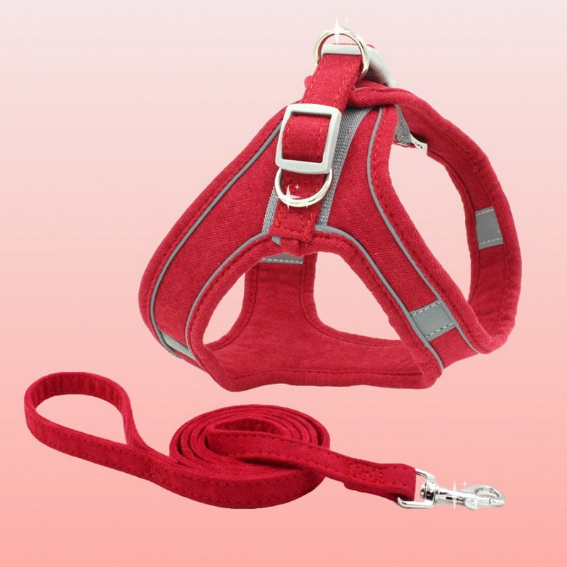 Vest Style Pet Chest Harness Leash Apparel