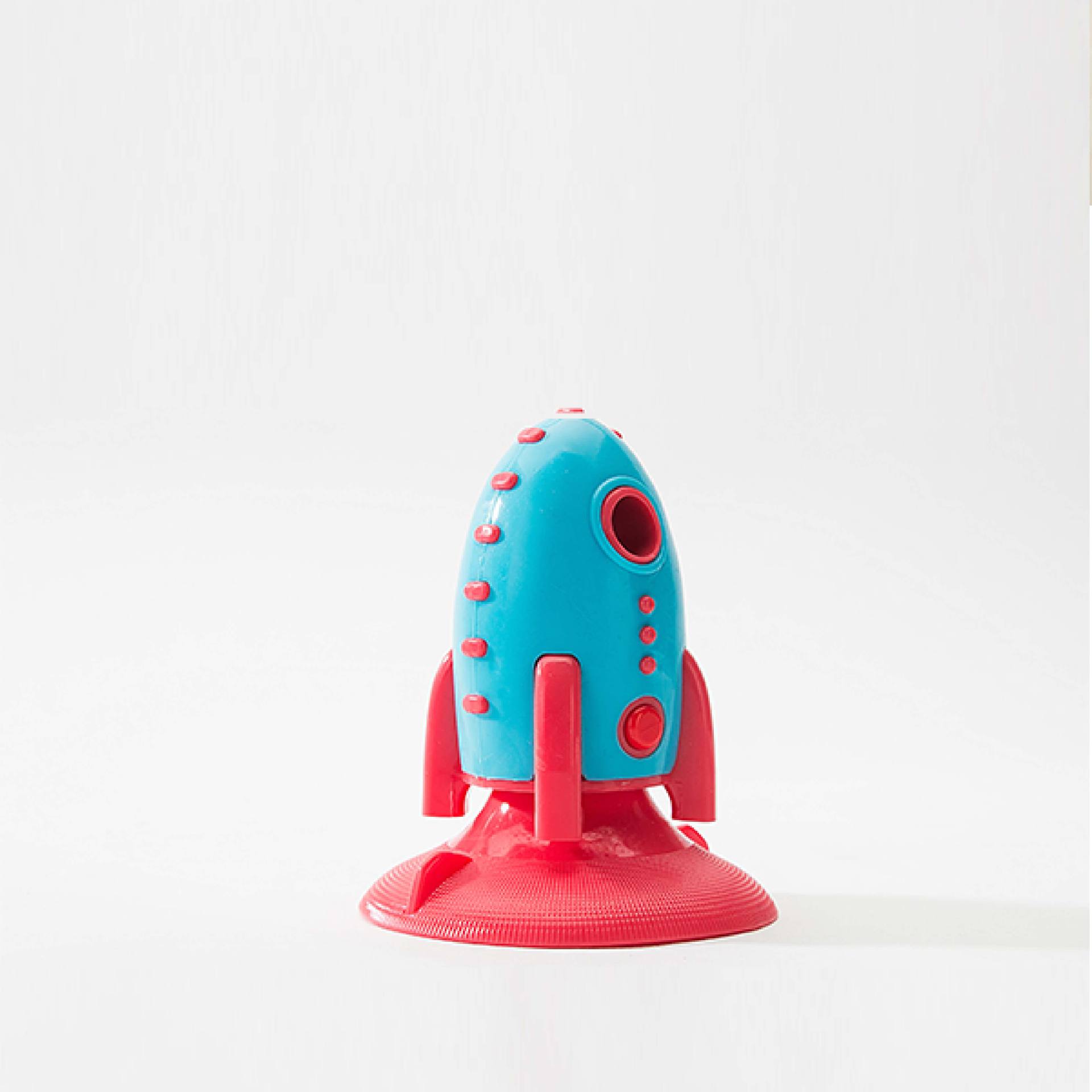 Rocket Shaped Pet Toy With Treat Dispensing Feature