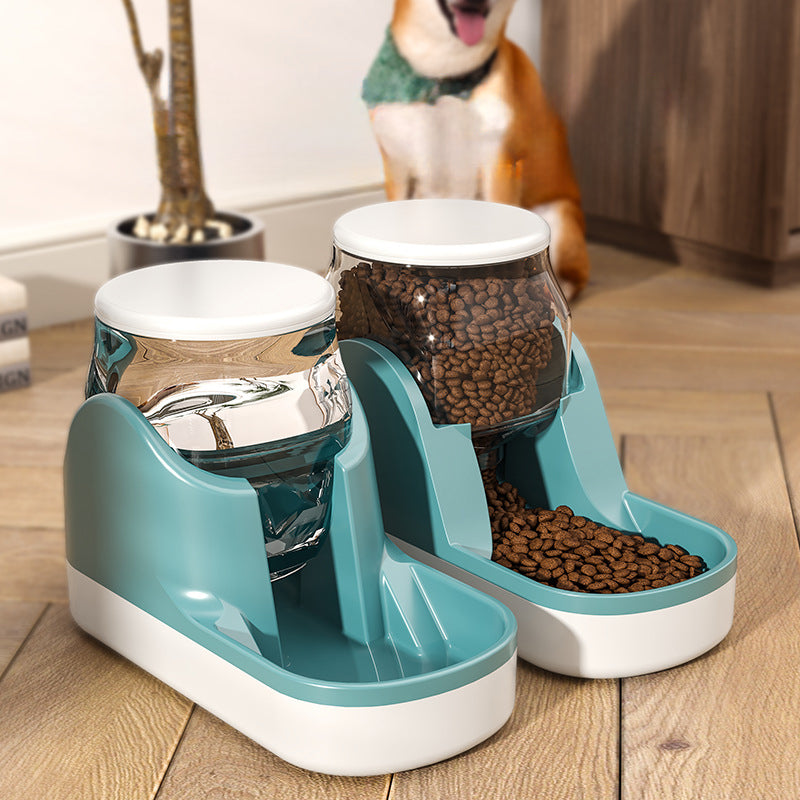 Automatic Pet Water Fountain Food Feeder Dispenser