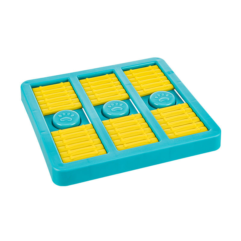 Rotating Interactive Pet Toy With Slow Feeding Food Dispenser