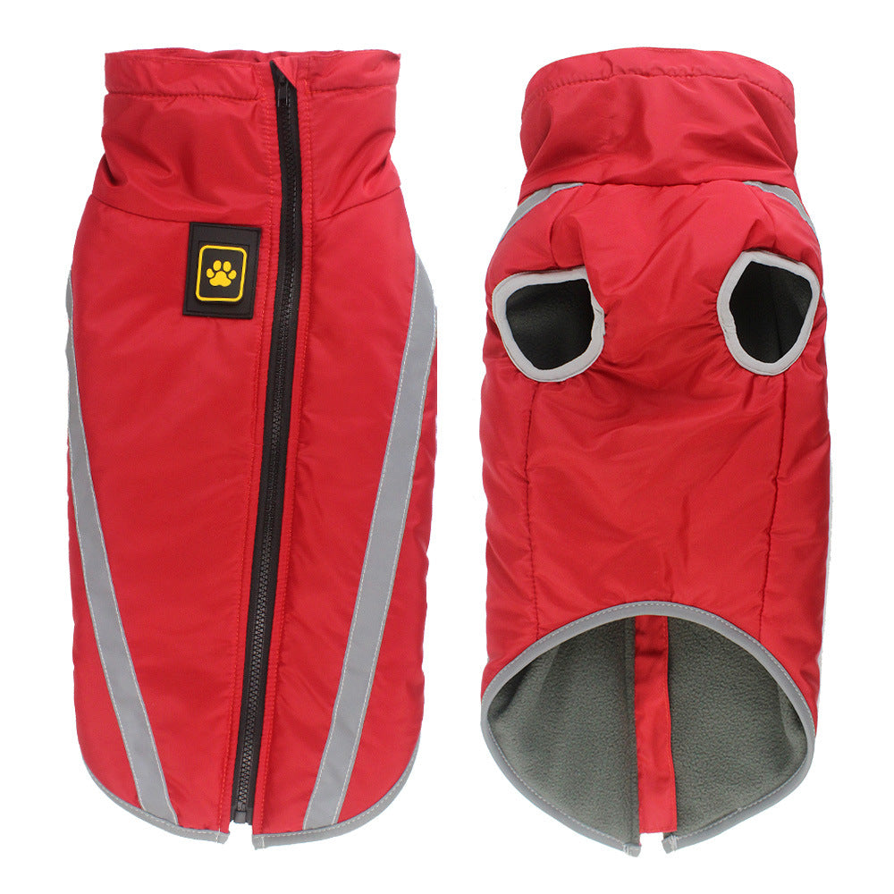 Reflective Padded Winter Pet Jacket Warm Apparel