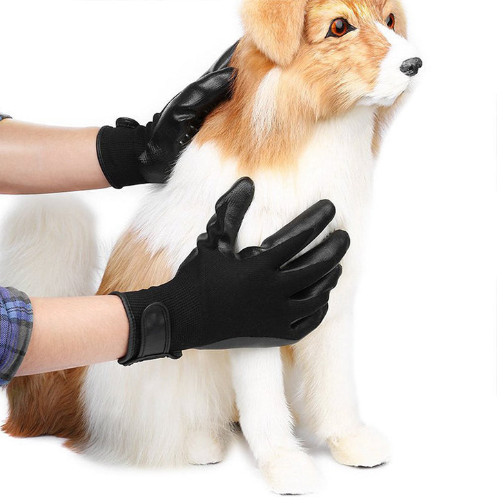 Soft Rubber Pet Grooming Glove Hair Removal Massage Tool