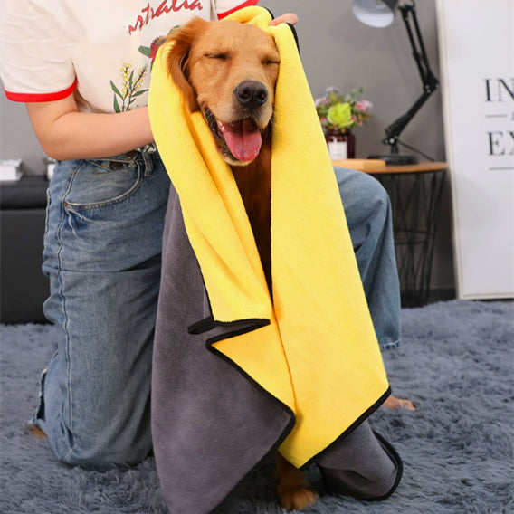 Super Absorbent Quick Dry Pet Bath Towel Golden Coat Edition