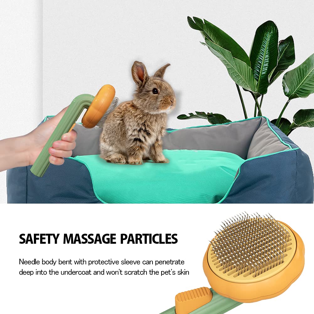 Self Cleaning Pet Slicker Brush Gentle Undercoat Remover