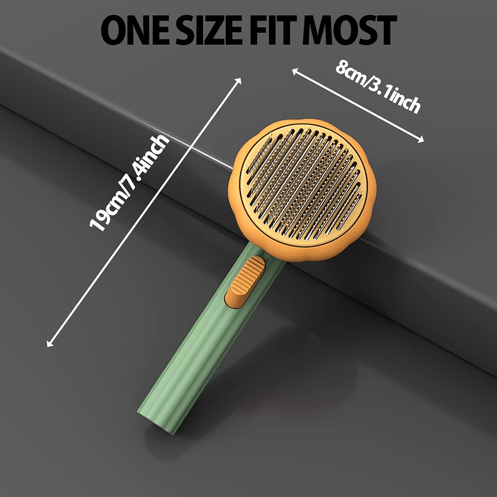 Self Cleaning Pet Slicker Brush Gentle Undercoat Remover