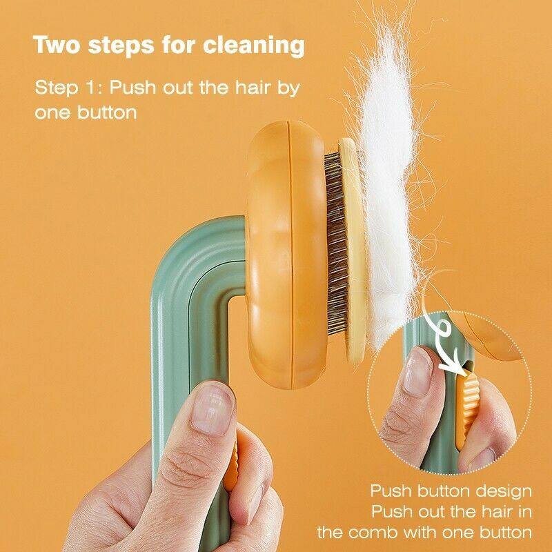 Self Cleaning Pet Slicker Brush Gentle Undercoat Remover