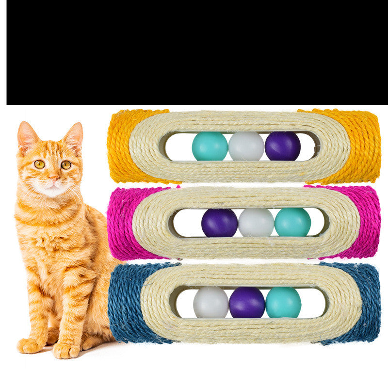 Three Piece Sisal Drum Pet Scratching Toy Set