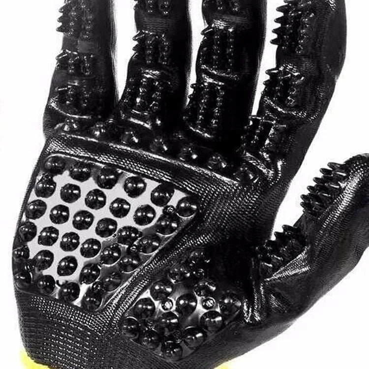 Soft Rubber Pet Grooming Glove Hair Removal Massage Tool