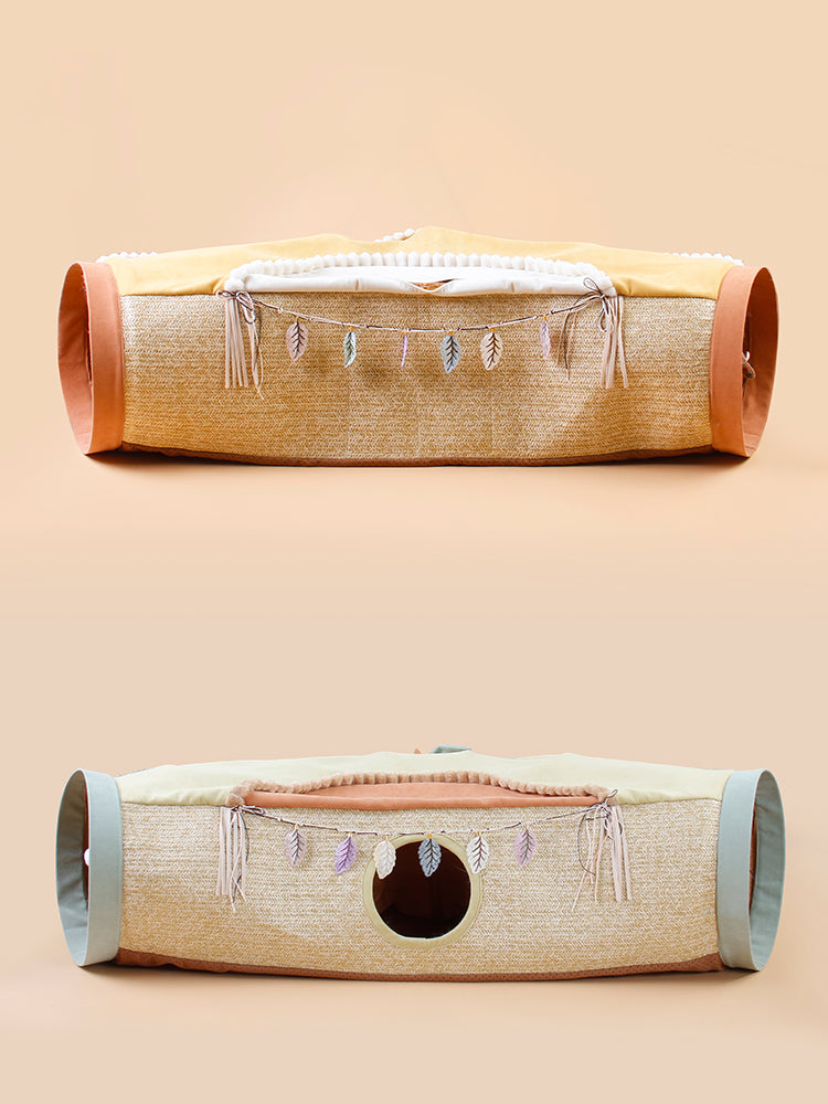 Totoro Style Pet Tunnel Litter Roll Interactive Toy