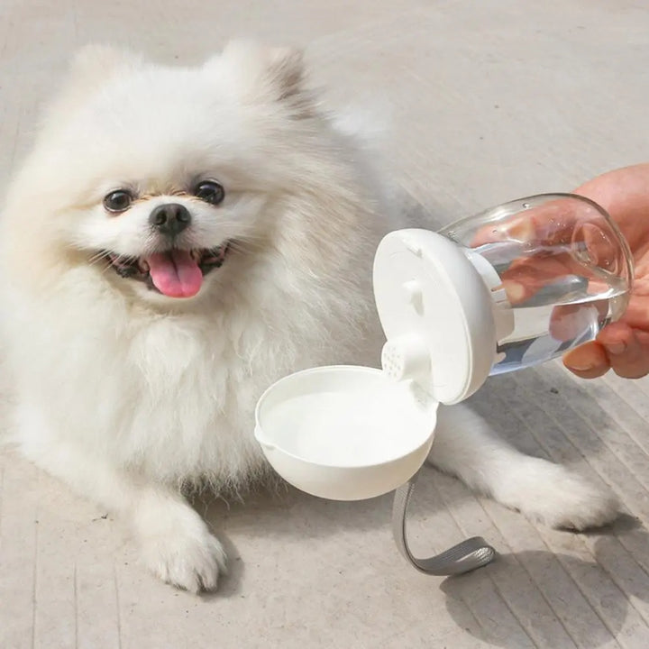 Portable Pet Travel Water Bottle Feeding Cup Bowl