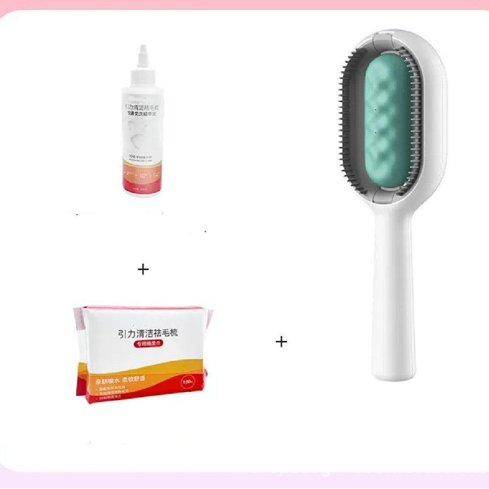 Pet Grooming Comb With Tank Hair Removal Brush Tool