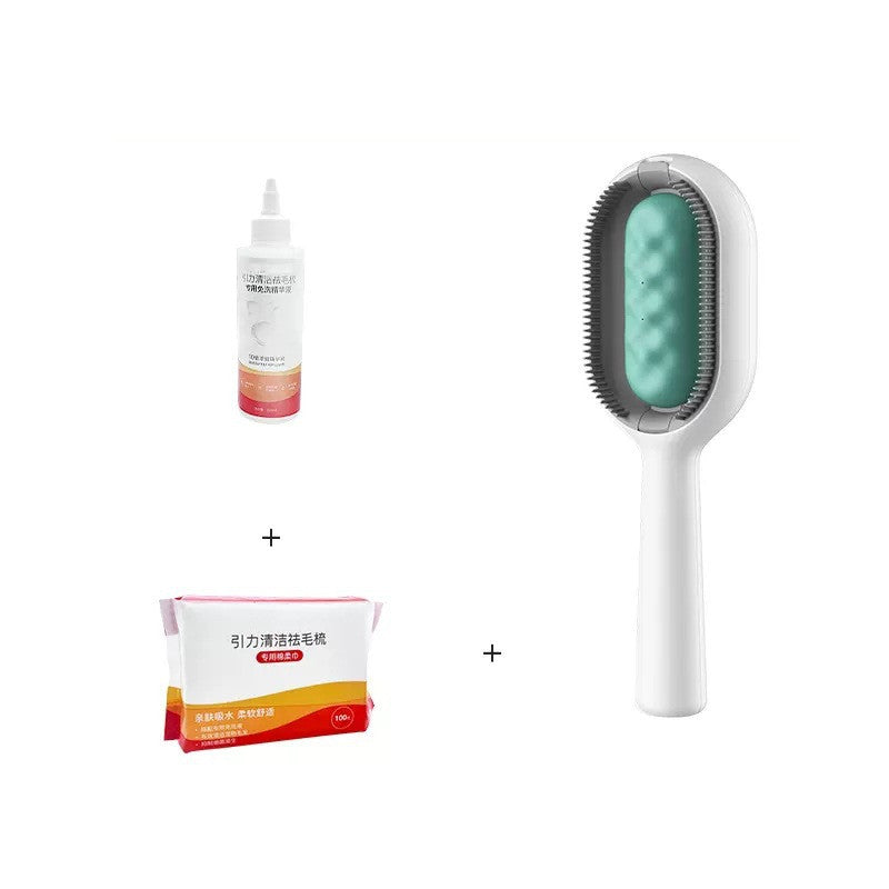Pet Grooming Comb With Tank Hair Removal Brush Tool