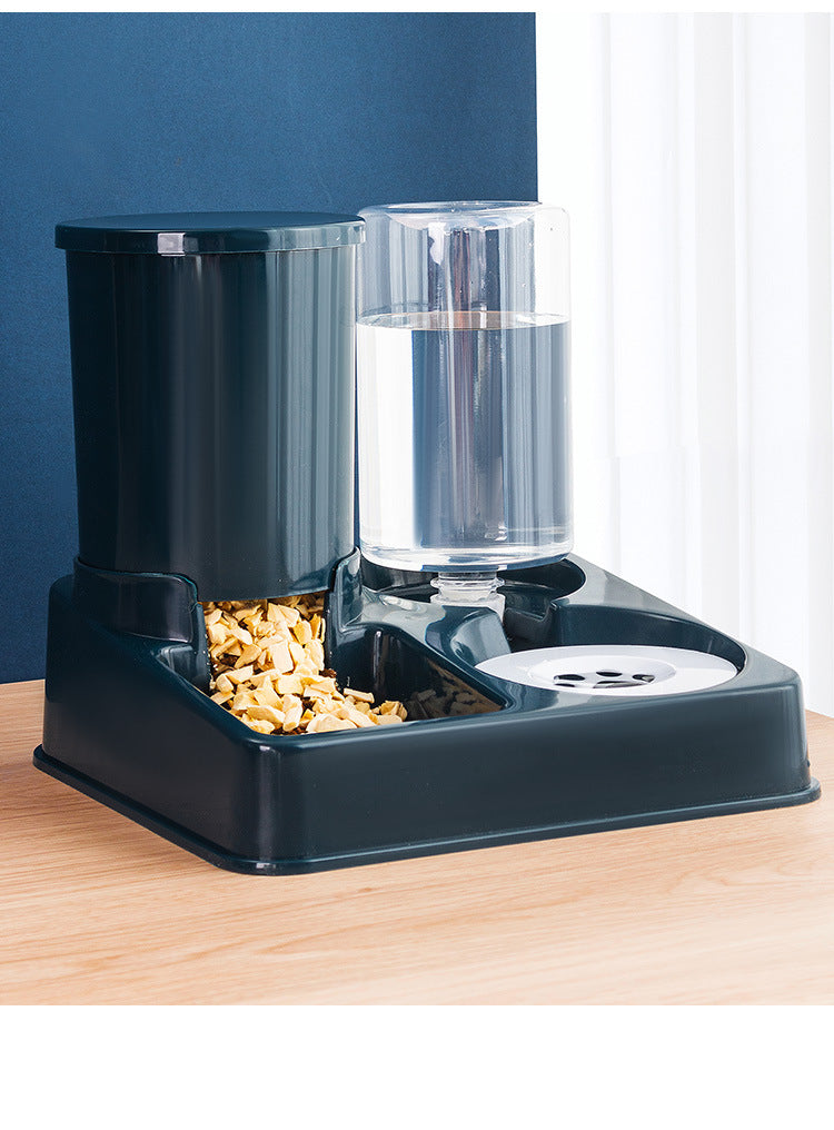 Automatic Pet Feeding Bowl And Water Basin Device