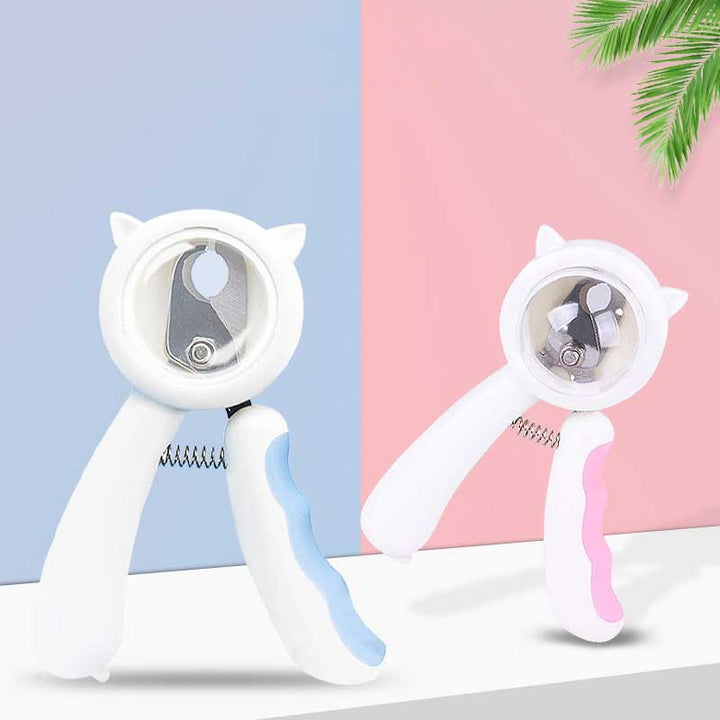 Splash Proof Pet Nail Clipper Scissors Grooming Tool