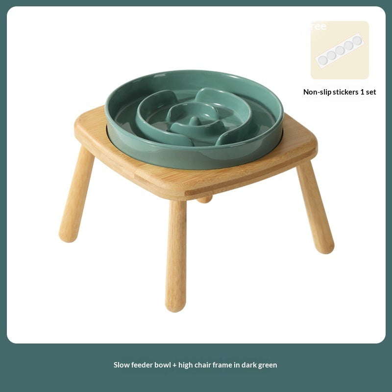 Ceramic Slow Feeding Pet Anti Choking Bowl
