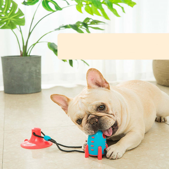 Rocket Shaped Pet Toy With Treat Dispensing Feature
