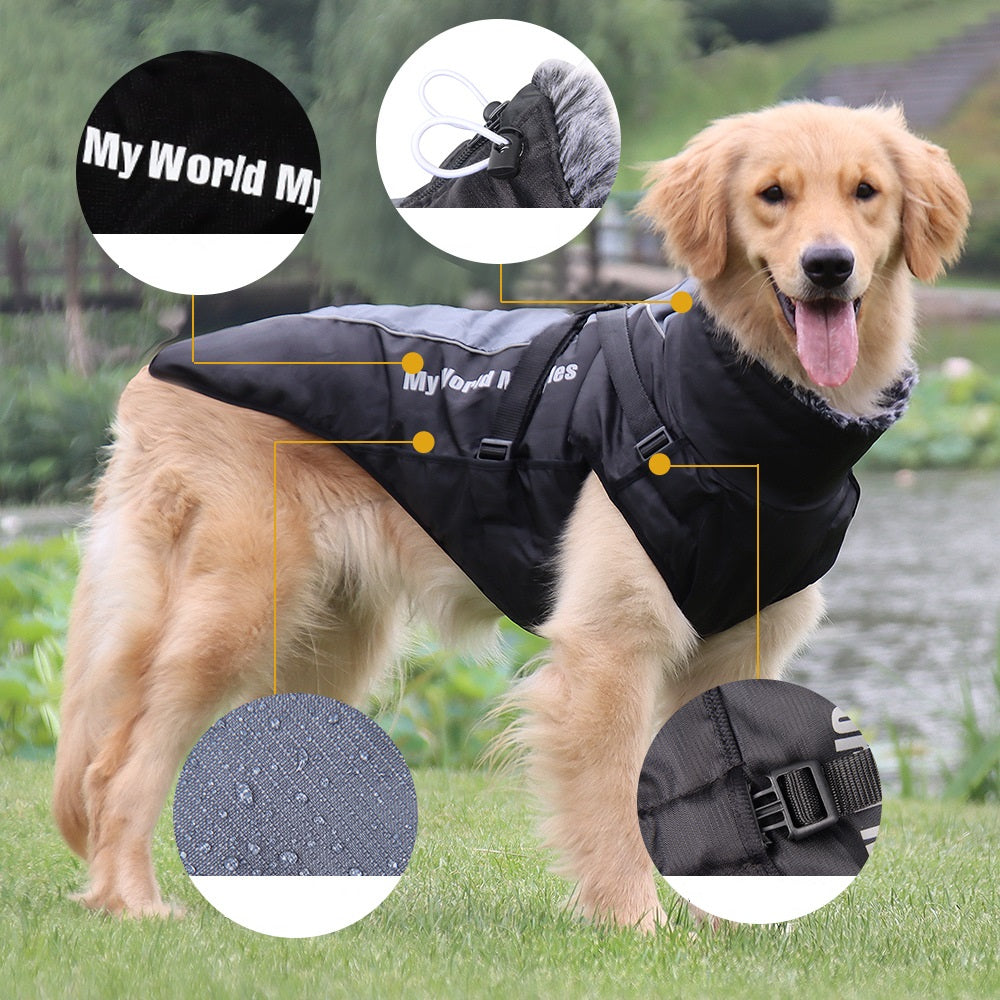 Waterproof Reflective Warm Pet Shell Jacket Apparel