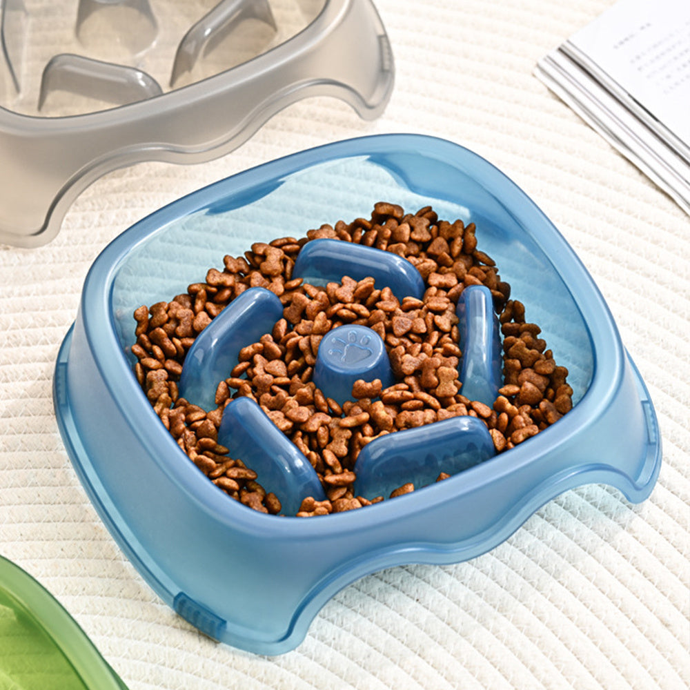 Anti Choking Slow Feed Pet Food Water Bowl