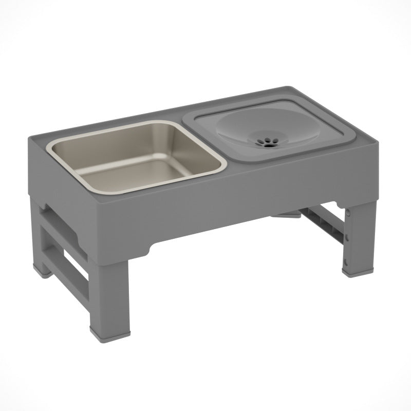 Adjustable Stainless Elevated Pet Feeding Bowl Stand