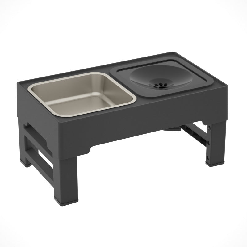 Adjustable Stainless Elevated Pet Feeding Bowl Stand