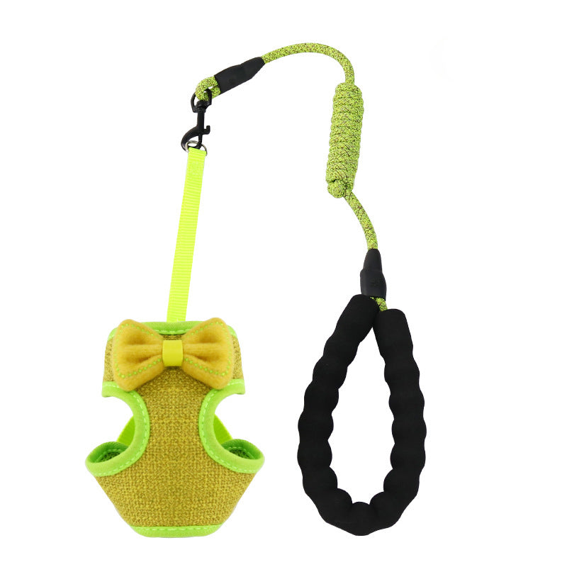 Pet Chest And Back Harness Leash Set