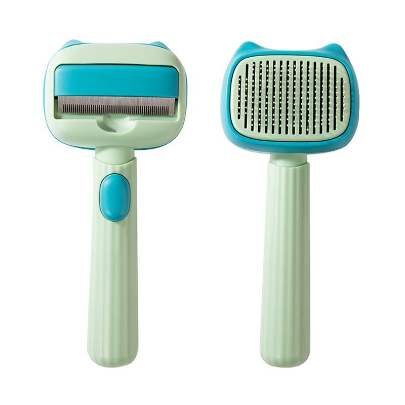 Pet Deshedding Grooming Brush And Dematting Comb For Long Hair