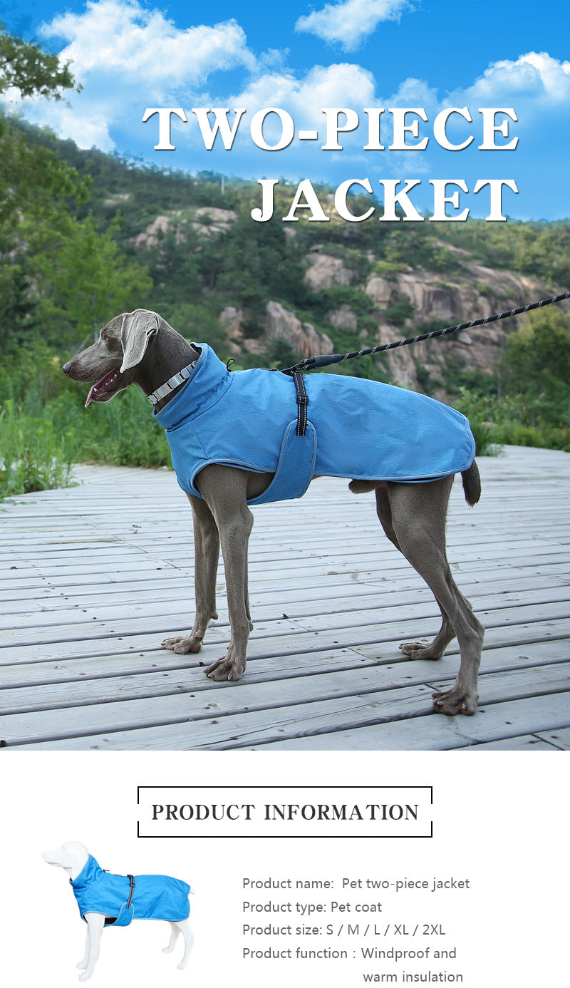 Winter Outdoor Ski Style Pet Shell Jacket Apparel