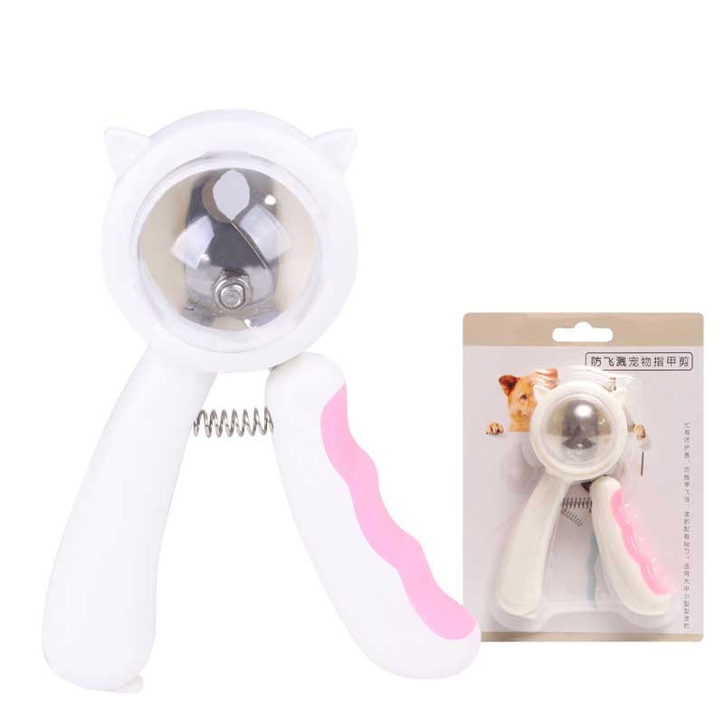 Splash Proof Pet Nail Clipper Scissors Grooming Tool