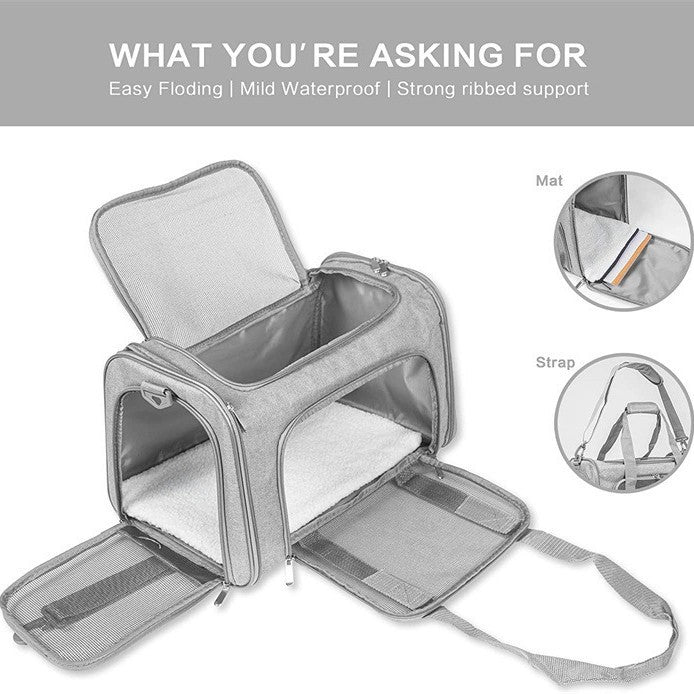 Foldable Portable Pet Carrier Handheld Travel Bag