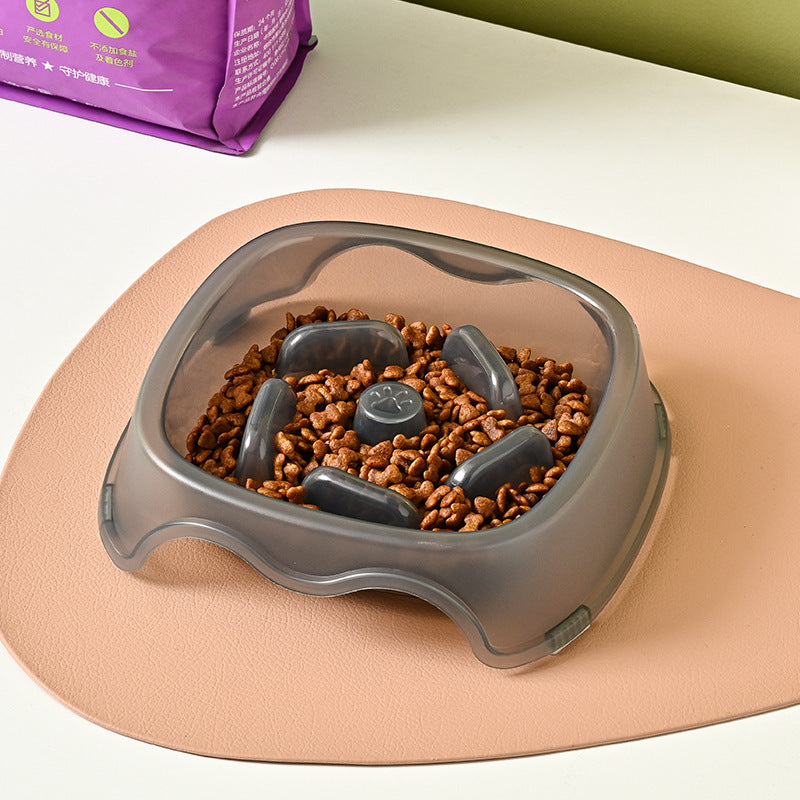 Anti Choking Slow Feed Pet Food Water Bowl