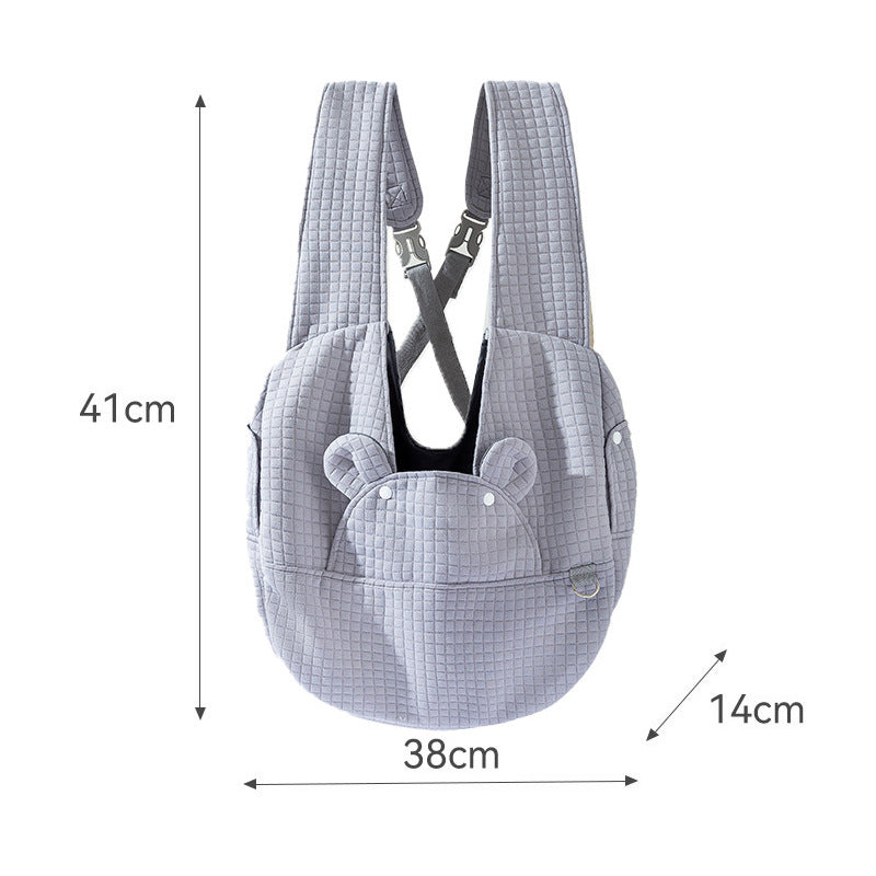 Breathable Cross Design Pet Chest Backpack Carrier Bag
