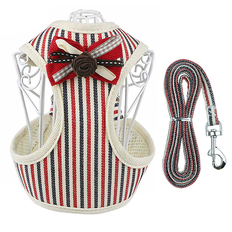 Vest Style Pet Chest Harness Leash Set