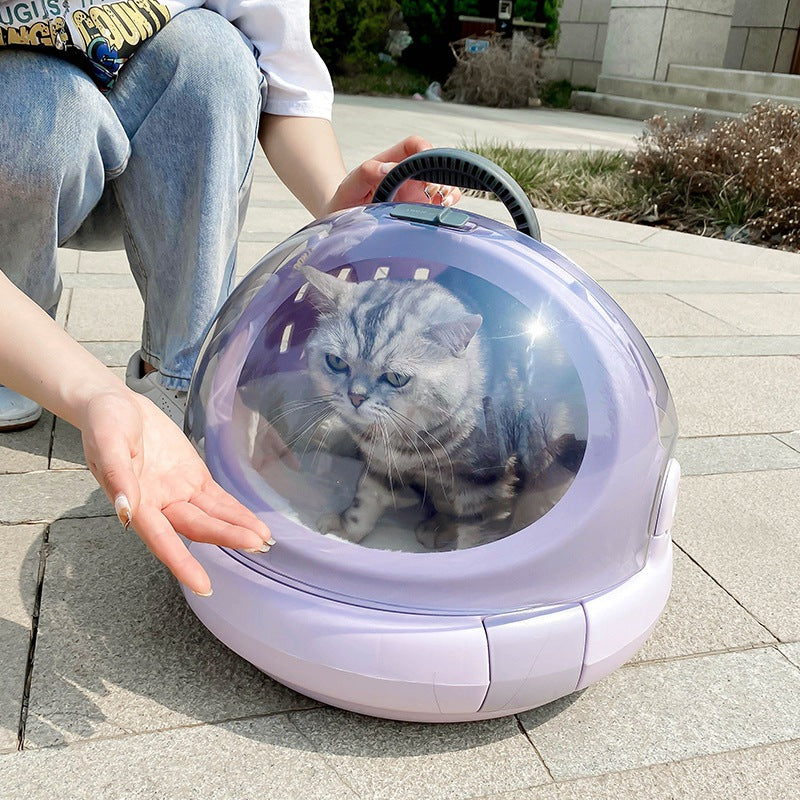 Panoramic Space Capsule Pet Carrier With Cushion