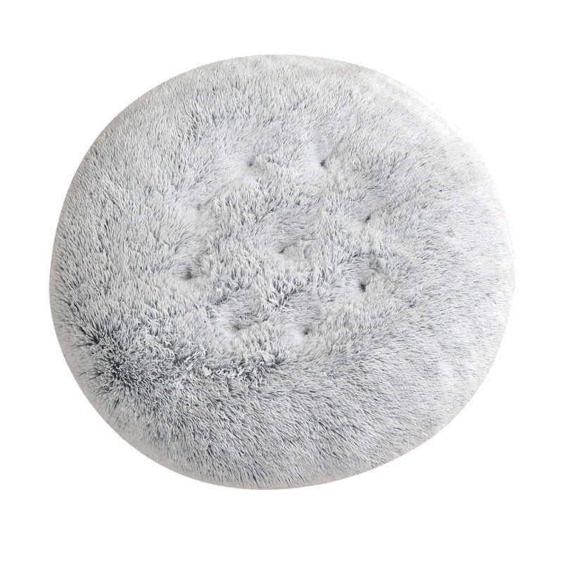 Round Plush Warm Pet Sleeping Mat Bed House