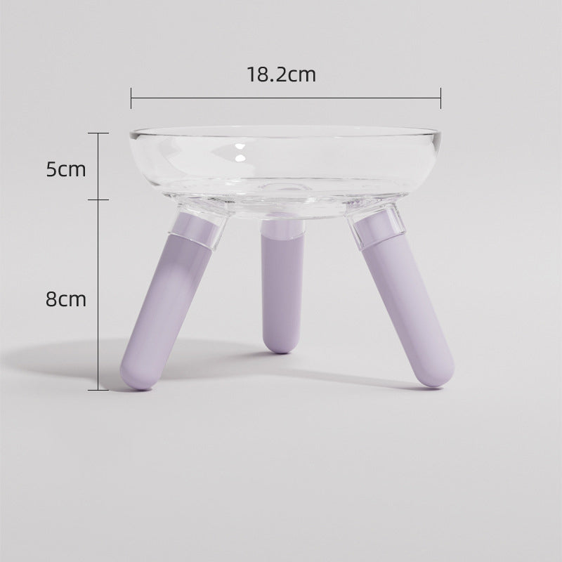 Anti Knock Transparent Pet Feeding And Water Bowl