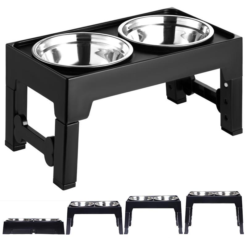Elevated Pet Feeding Bowl Anti Tumble Neck Support Stand