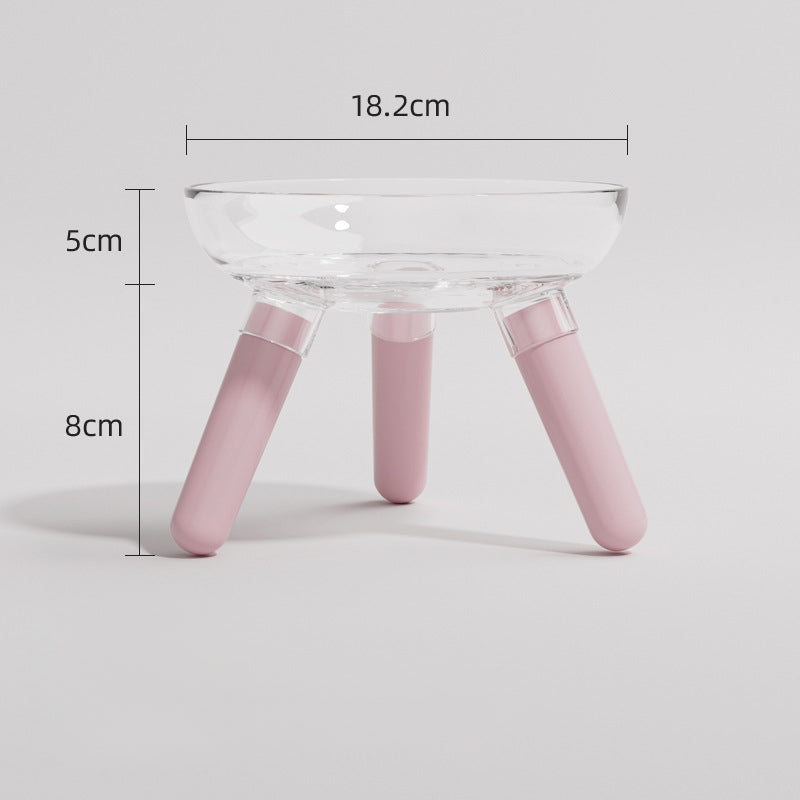 Anti Knock Transparent Pet Feeding And Water Bowl