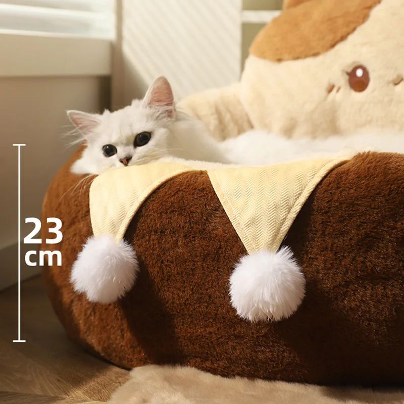 Winter Warm Round Pet Sofa Bed Cushion Nest