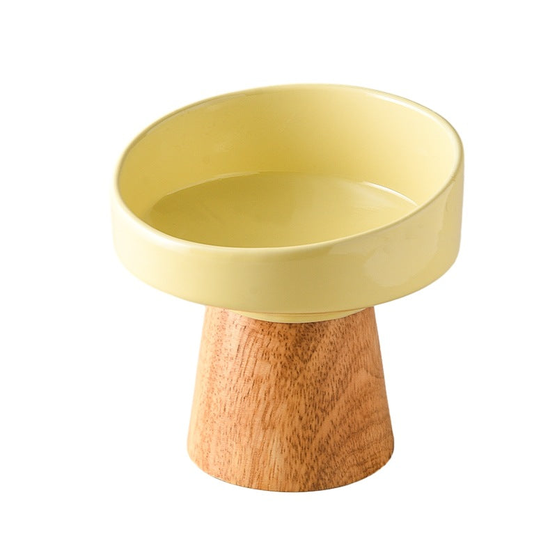 Elevated Pet Ceramic Food And Water Feeding Bowl