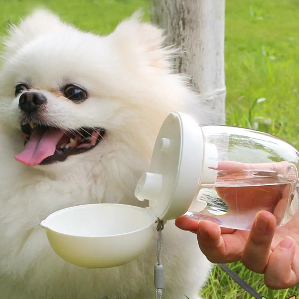 Portable Pet Travel Water Bottle Feeding Cup Bowl
