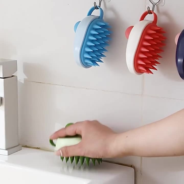 Soft Gel Pet Bath Shampoo Massage Brush