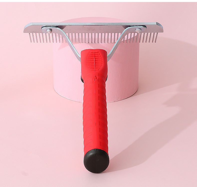 Extra Large Pet Deshedding Rake Comb Grooming Brush Tool